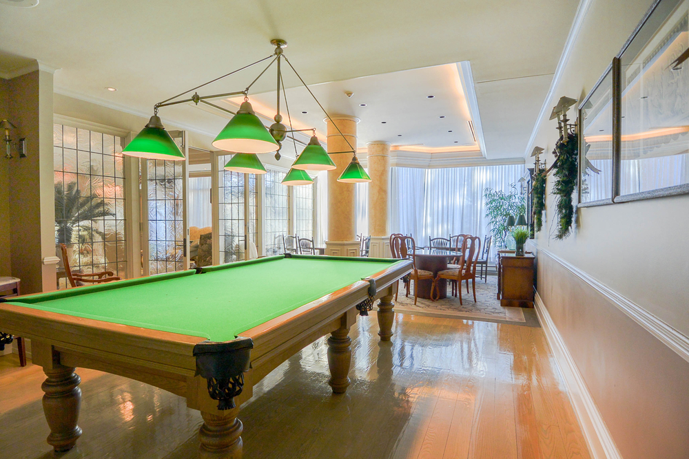 home pool table setup