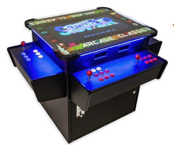 Full-sized, 3 Sided, Cocktail Table Arcade With 3,016 Classic Games - Image 2