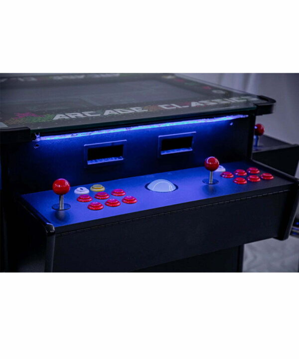 Full-sized, 3 Sided, Cocktail Table Arcade With 1,162 Games, and Trackball - Image 2